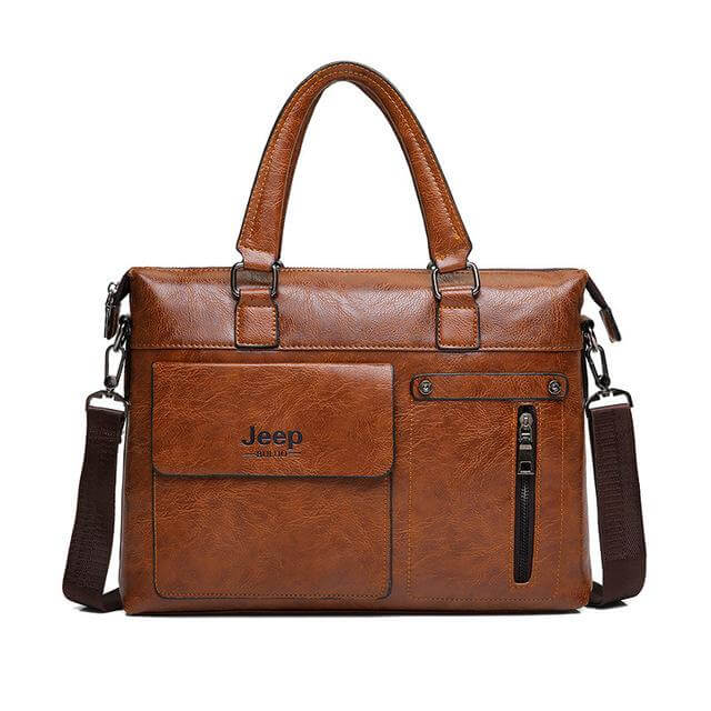 Business Style Leather Shoulder Bags - Image 4