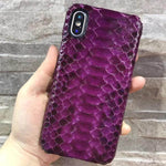 Luxury Genuine Python Skin Leather Case For iPhone X - MaviGadget