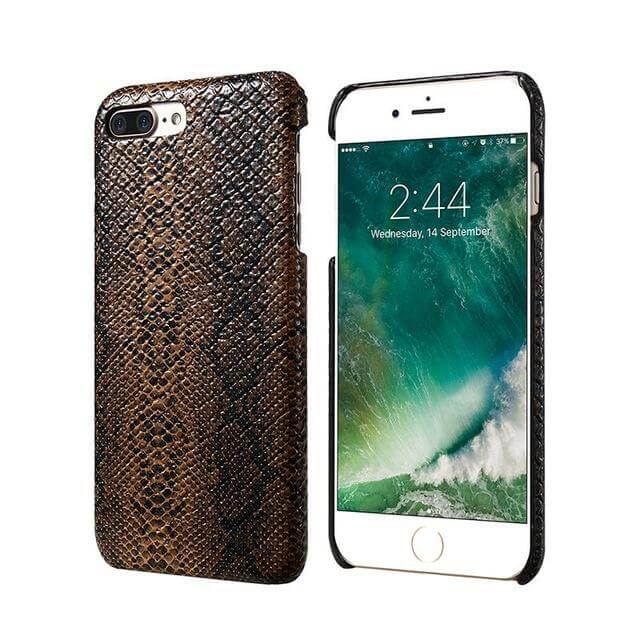 Luxury Crocodile Snake Leather Case For Iphone - Image 2