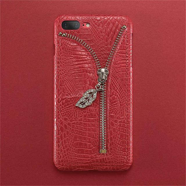 Retro Crocodile Grain Leather Case For Iphone Models - Image 4