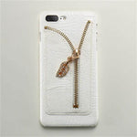 Retro Crocodile Grain Leather Case For Iphone Models