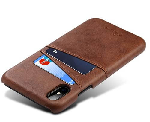 Luxury Leather Wallet Case For Iphone X - MaviGadget