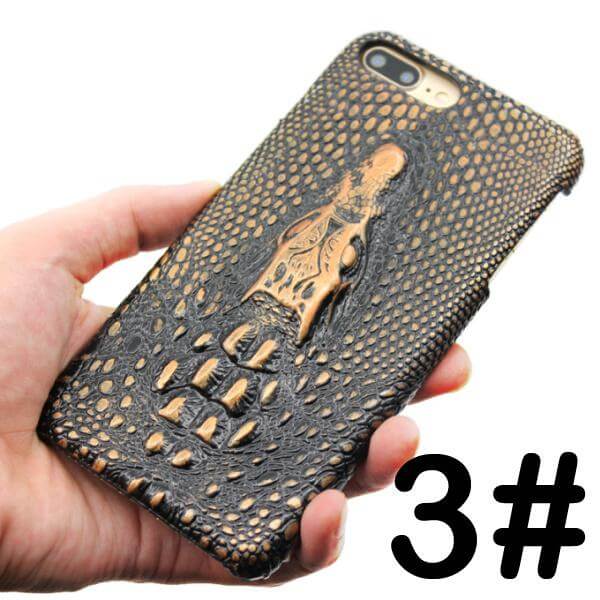 3D Crocodile Retro Hard Shell Cover Case for Iphone Models - Image 2