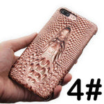 3D Crocodile Retro Hard Shell Cover Case for Iphone Models