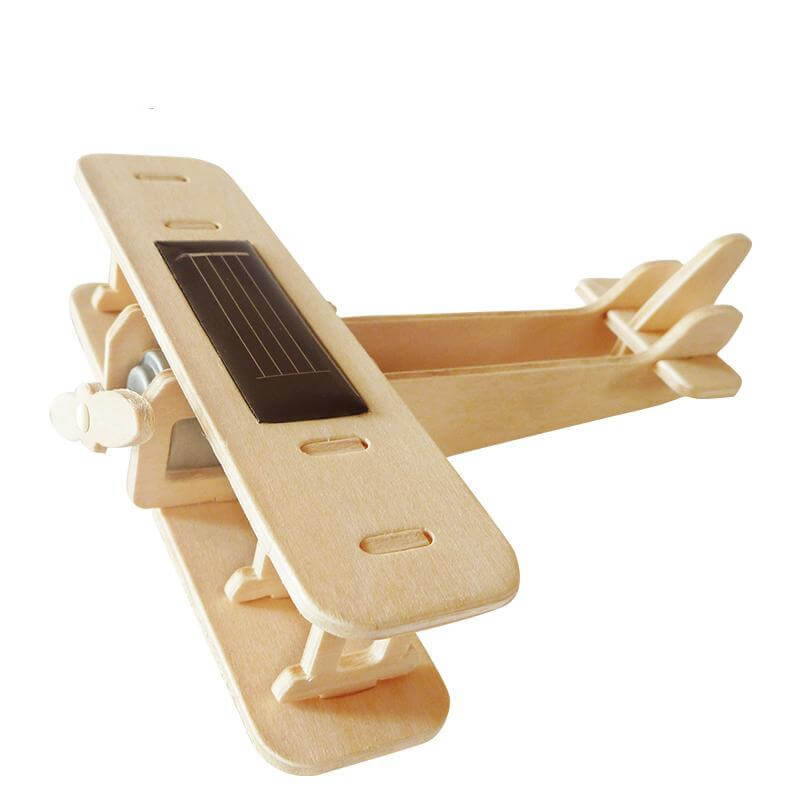 Solar Energy 3D Wooden Puzzle Handmade Plane - Image 0