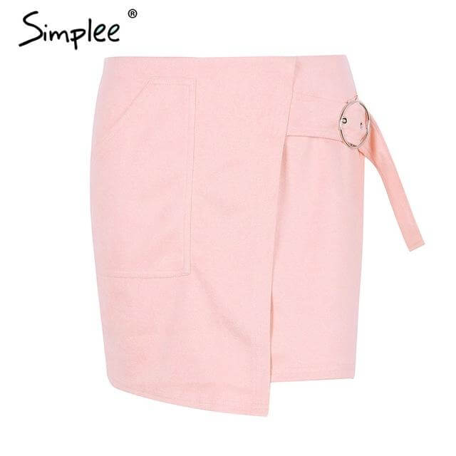 Suede Leather Pencil Skirt - Image 2