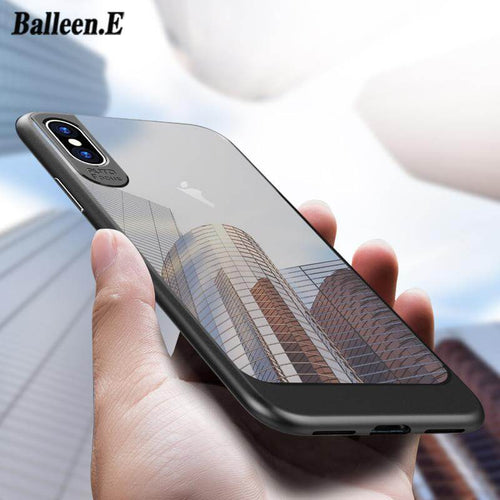 iPhone X Luxury Hybrid Transparent  Clear SlimHard Back Cover Case - Image 0