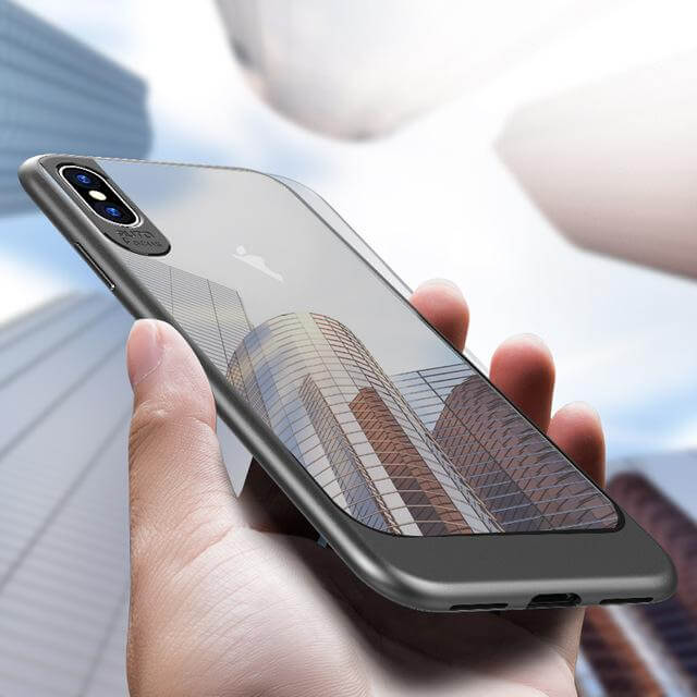 iPhone X Luxury Hybrid Transparent  Clear SlimHard Back Cover Case - Image 4