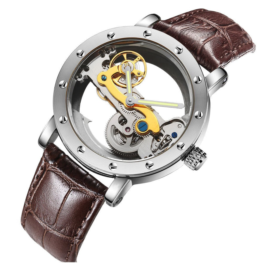 Business Hollow Transparent Mechanical Men Watch - Image 2