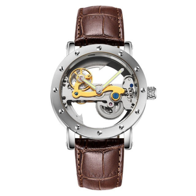 Business Hollow Transparent Mechanical Men Watch - Image 4