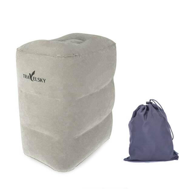 Folding Footrest Large Valve Travel Inflatable Pillow - MaviGadget