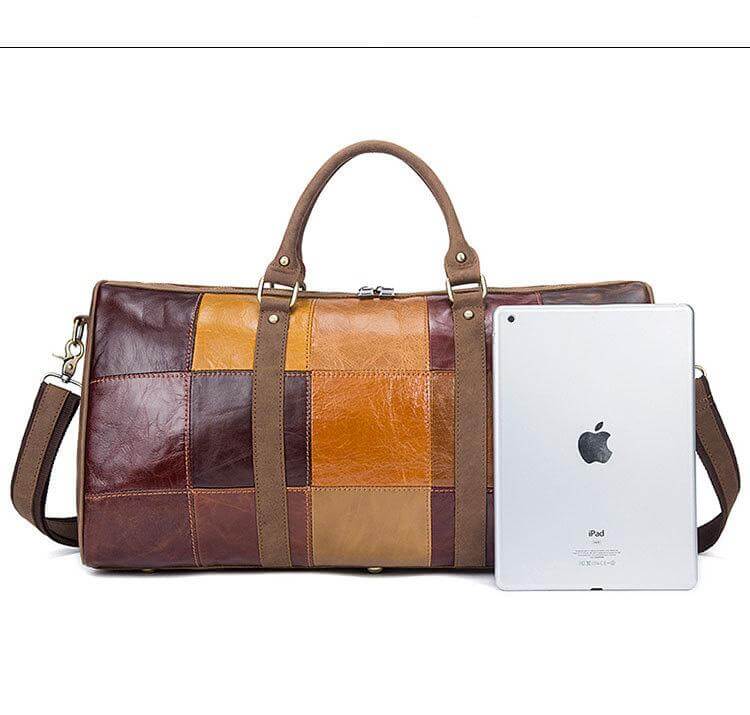 Genuine Leather Vintage High Capacity Travel Bag - Image 4