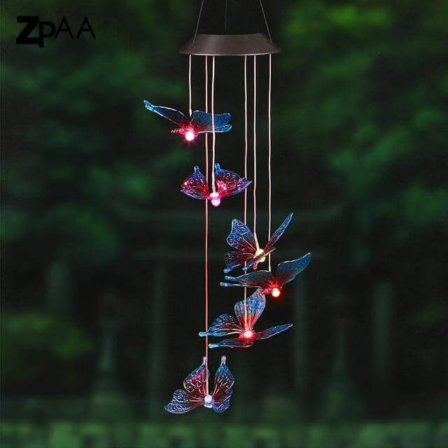 Outdoor LED Solar Hummingbirds DrangFly Lamp - MaviGadget