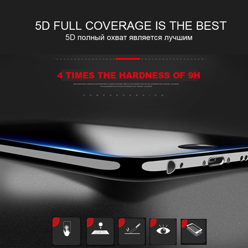 5D Tempered Glass for iphone Models - Image 0