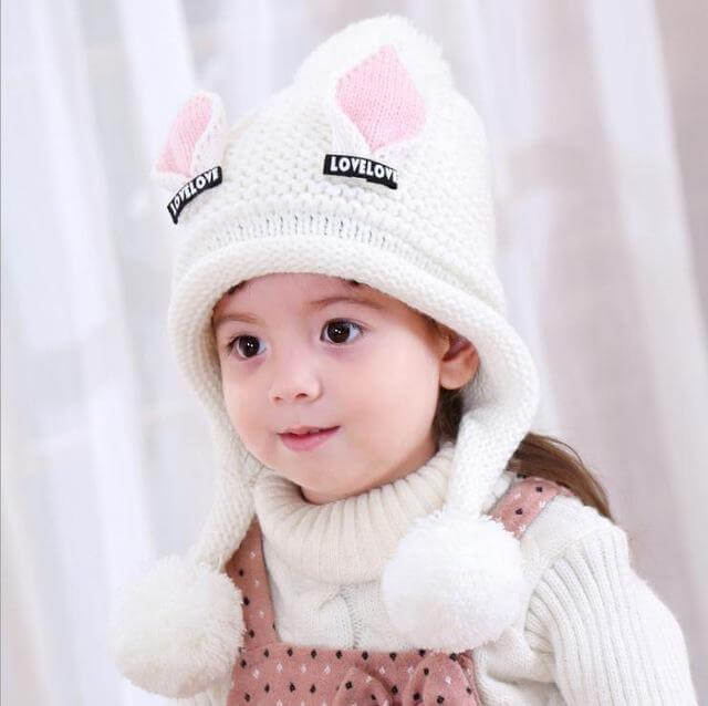 Baby Girl Earflaps hat - Image 2