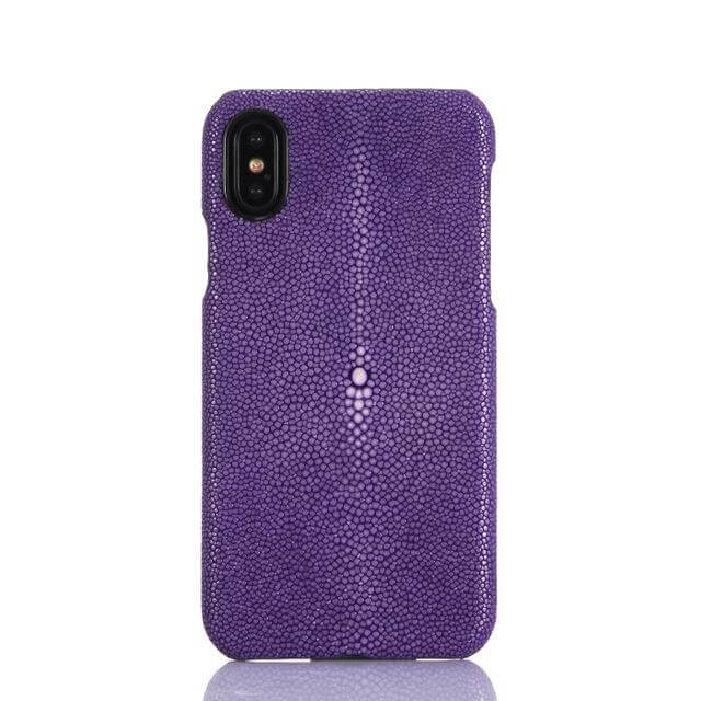 Fashion Pearl Fish Skin Leather Iphone X Case - Image 1