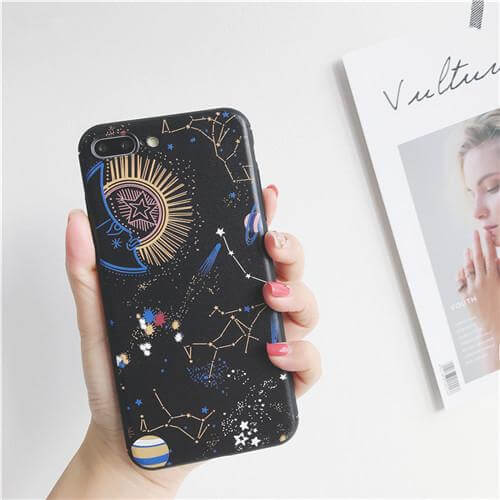 Space planet 3D Relief Silicone Case for Iphone Models - Image 2