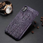 5 colors New Crocodile Pattern Real Natural Cow Skin Genuine Leather for iphoneX