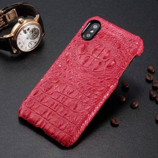 5 colors New Crocodile Pattern Real Natural Cow Skin Genuine Leather for iphoneX - Image 4