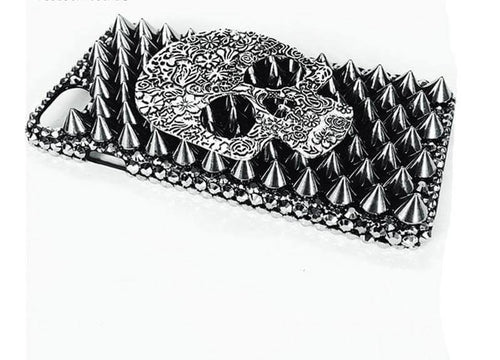 Rhinestone 3D Skull Design Scary Iphone Cases - Image 0