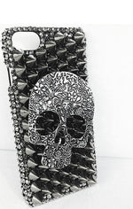 Rhinestone 3D Skull Design Scary Iphone Cases - MaviGadget