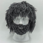 Handmade Knitted Men Winter Hat Mustache