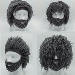 Handmade Knitted Men Winter Hat Mustache