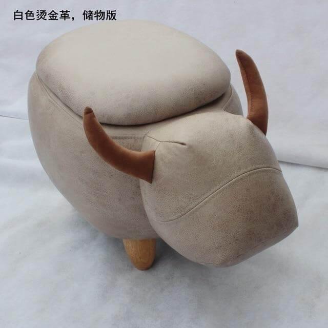 Cow Shape Ottoman Home decor with Storage - MaviGadget