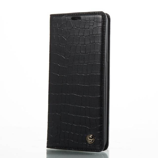 Luxury Flip Leather Crocodile Pattern Cases For iphone X and Other Models - Image 3
