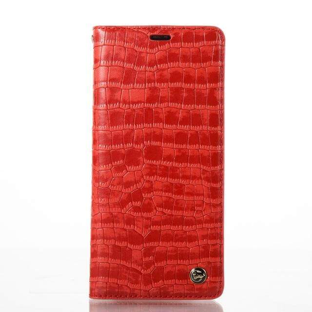 Luxury Flip Leather Crocodile Pattern Cases For iphone X and Other Models - Image 5