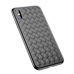 Luxury Grid Weaving Case For iPhone X - MaviGadget