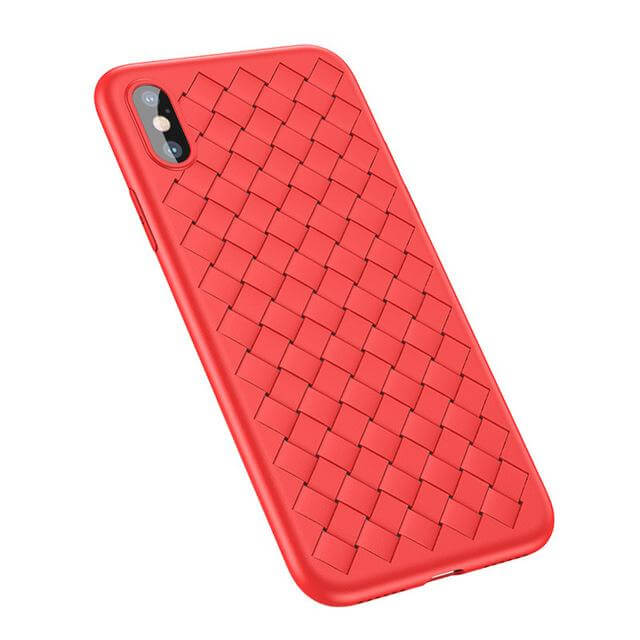 Luxury Grid Weaving Case For iPhone X - Image 3