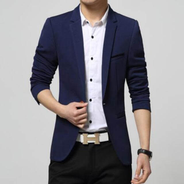 Business Casual Suit Men Blazers - Image 2
