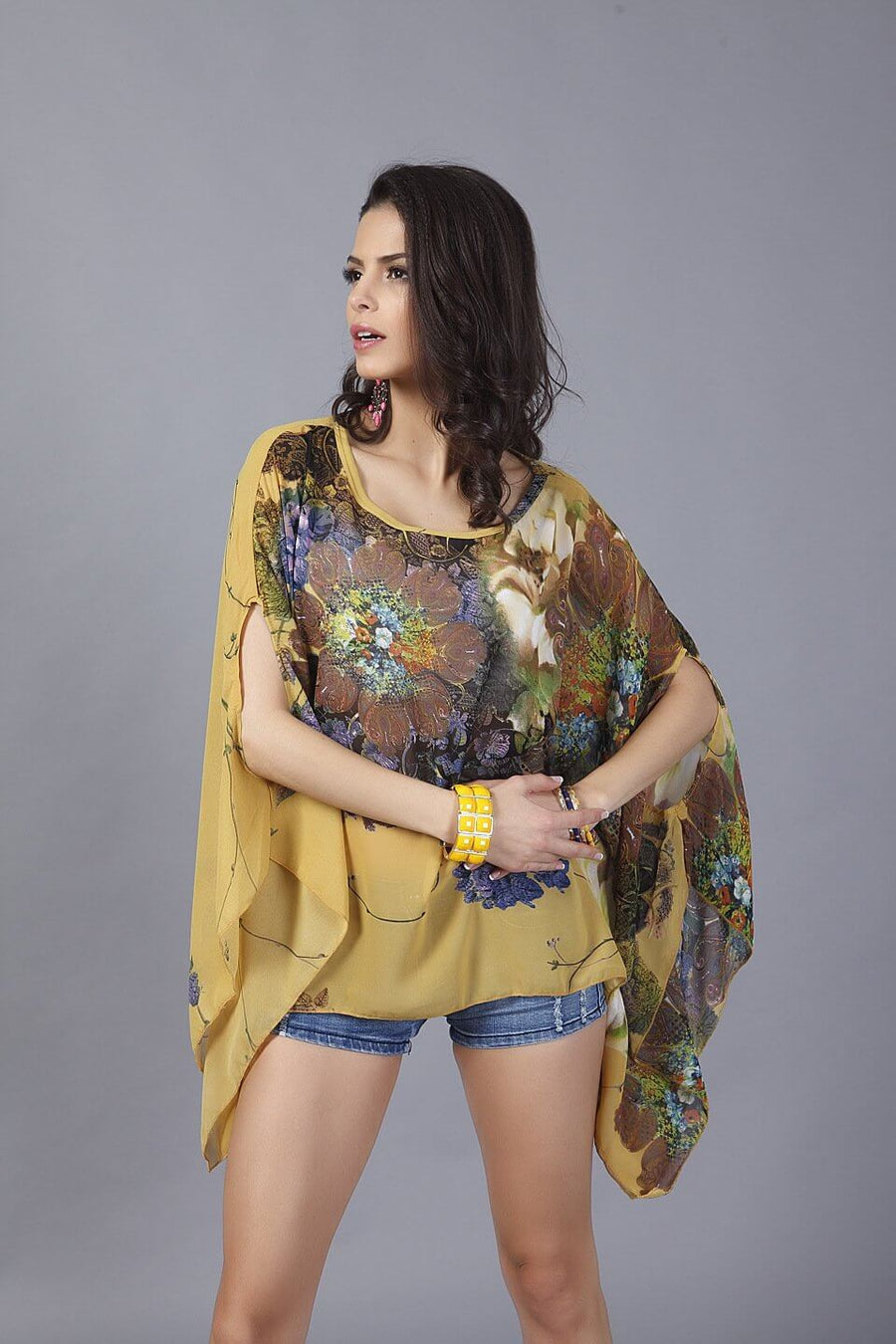 Bohemian Chiffon Vintage Blouse for Women - Image 3