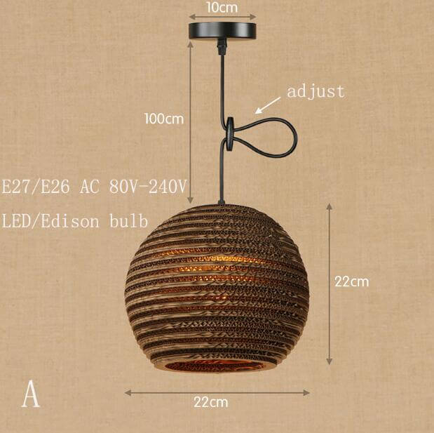 Modern Hanging Pendant LED Origami Paper Shade Lamp - Image 4
