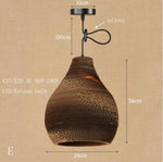 Modern Hanging Pendant LED Origami Paper Shade Lamp