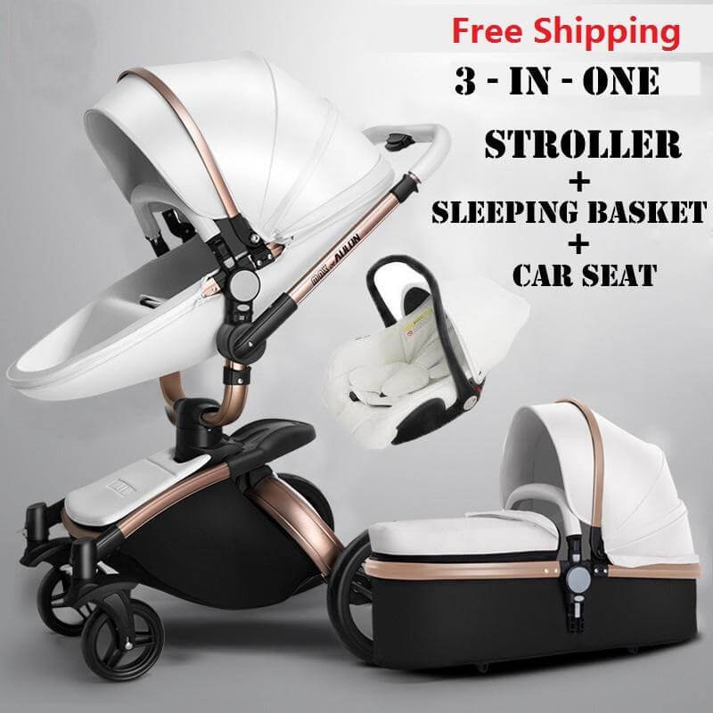 European Luxury Baby Stroller 2 and 3 pcs - Image 11