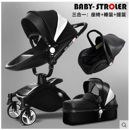 European Luxury Baby Stroller 2 and 3 pcs - Image 10
