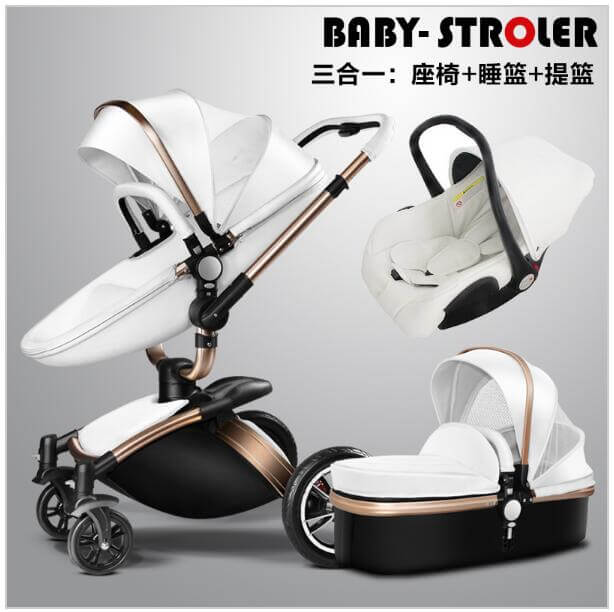European Luxury Baby Stroller 2 and 3 pcs - Image 7