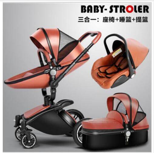 European Luxury Baby Stroller 2 and 3 pcs - Image 9