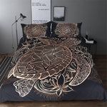 Luxury Turtles Golden Tortoise Comfortable Duvet Cover Bedding Set - MaviGadget