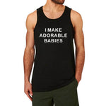 Men '' I Make Adorable Babies Workout '' T-shirt