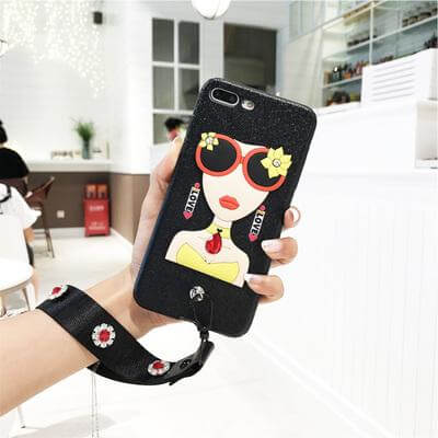 Sexy Sunglasses Iphone Cases with Flower Hand Strap - Image 5