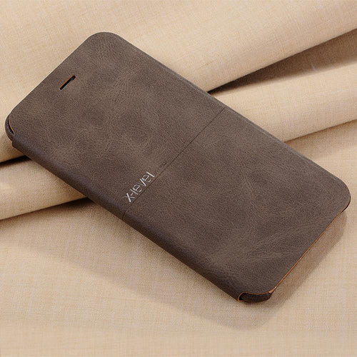 X-Level Luxury Cowboy Ultra Thin Nostalgia Leather Flip Phone Case For iphone Models - Image 0