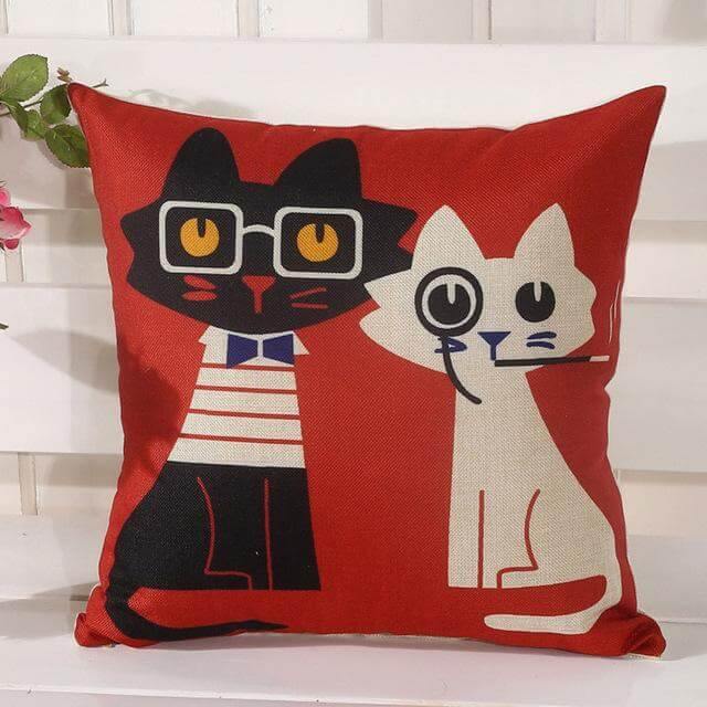 Cat Pattern High Quality Pillow Cases - Image 2