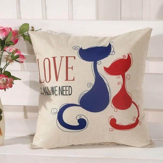 Cat Pattern High Quality Pillow Cases - Image 5