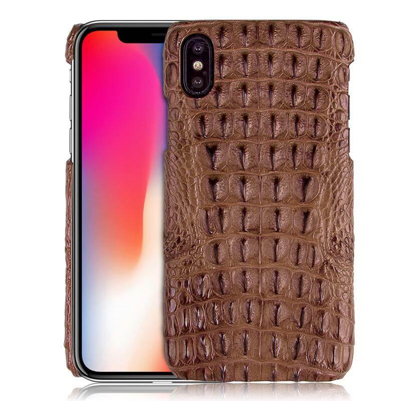 Super Luxury Genuine Crocodile Skin Leather Case For iPhone X - Image 0