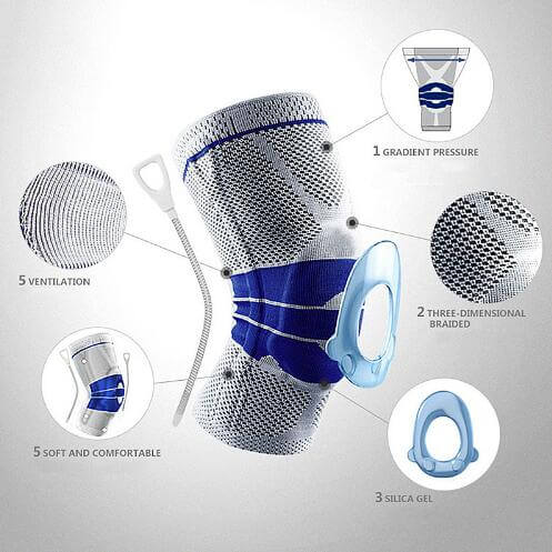 Elastic Knee Support Bracket Adjustable Kneepad - Image 0