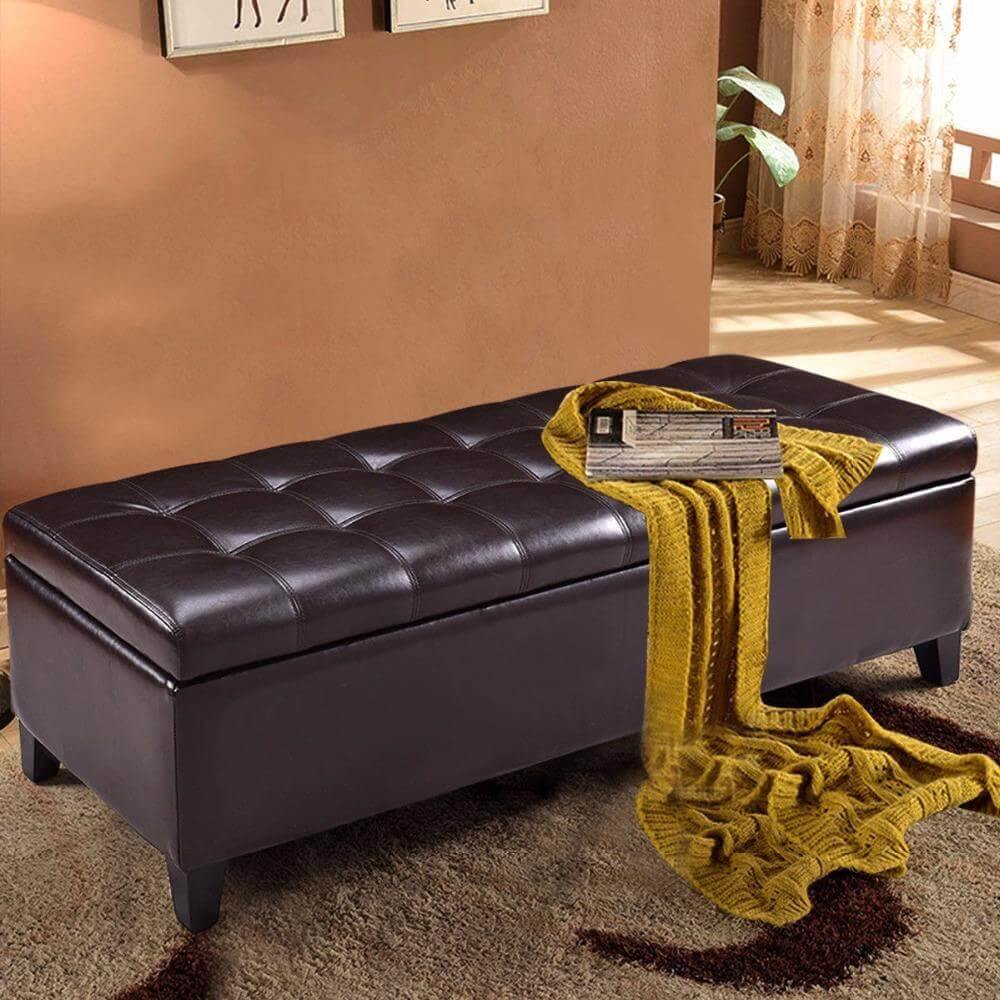 Modern Ottoman Bench Storage