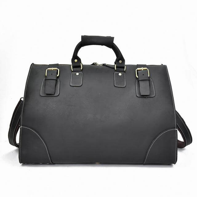 Glossy cow leather travel bag - Image 1